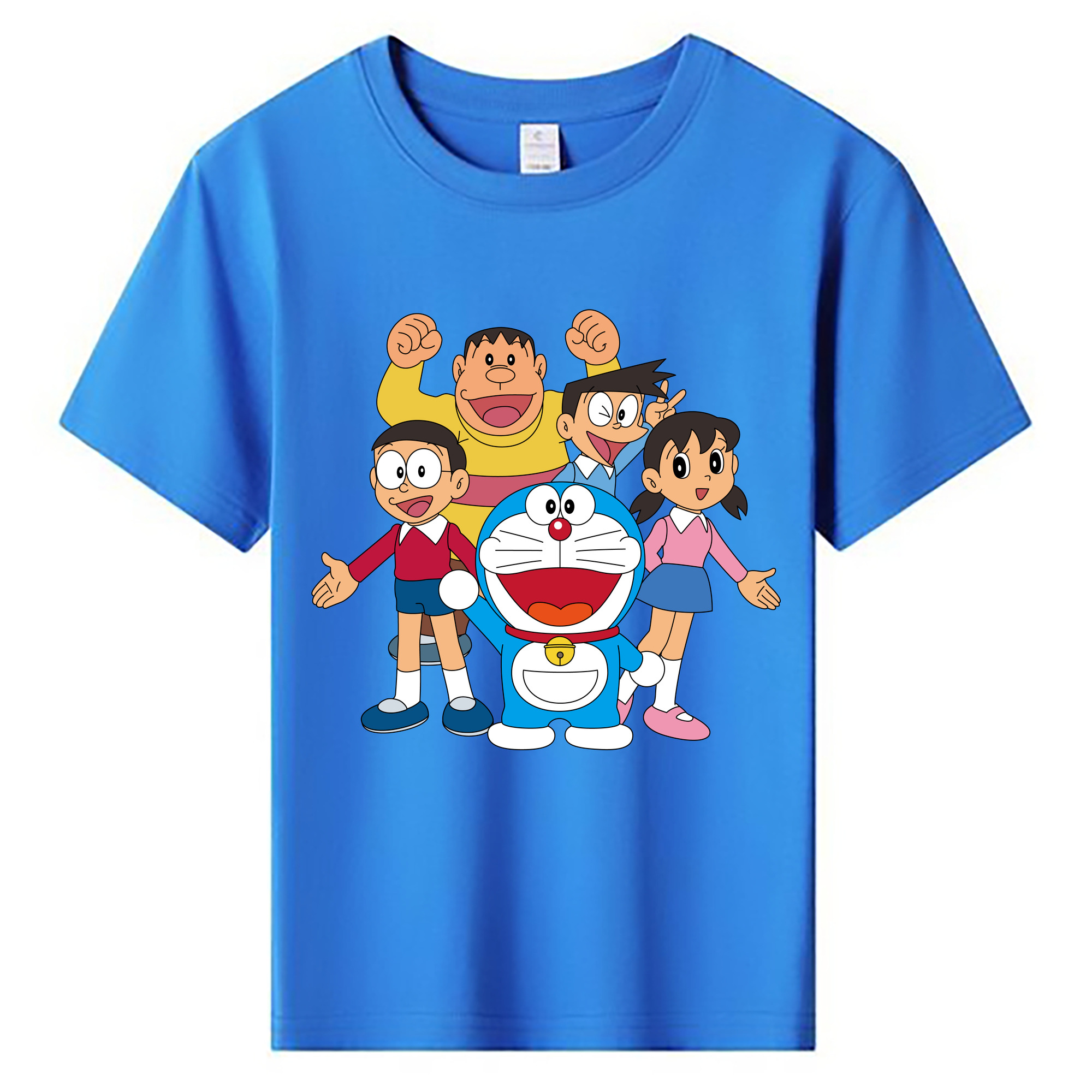 （画像用） ドラえもん 骨川 スネ夫 Doraemon Honekawa Suneo 綿100％キッズTシャツ（フロントプリント）